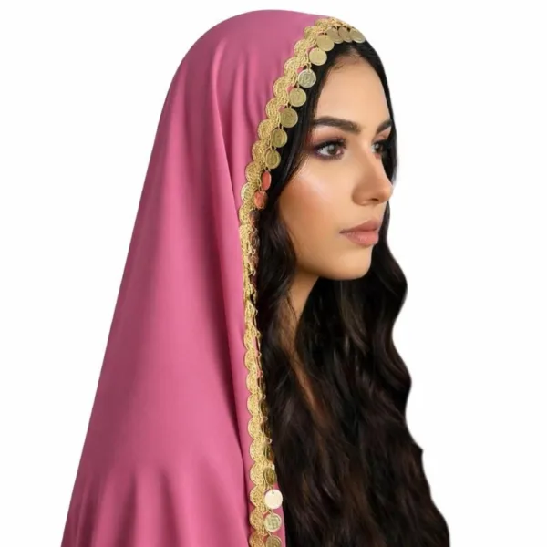 Cultural Bridal Tarha/Veil with Coins
