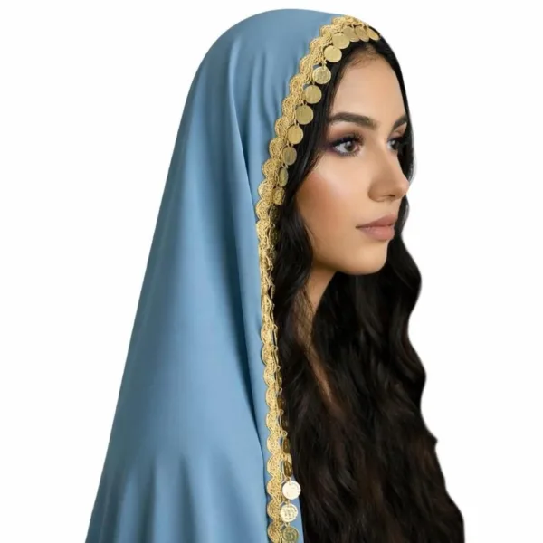 Cultural Bridal Tarha/Veil with Coins