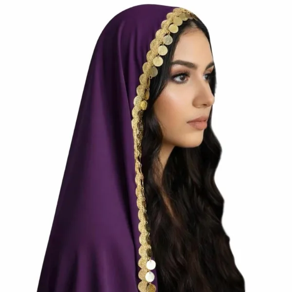 Cultural Bridal Tarha/Veil with Coins