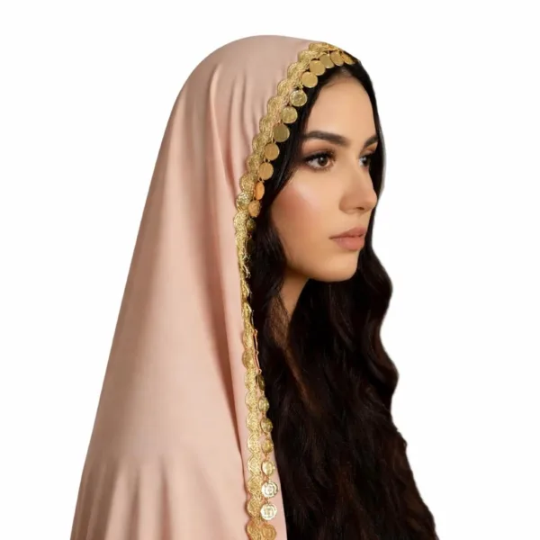 Cultural Bridal Tarha/Veil with Coins