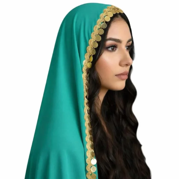 Cultural Bridal Tarha/Veil with Coins