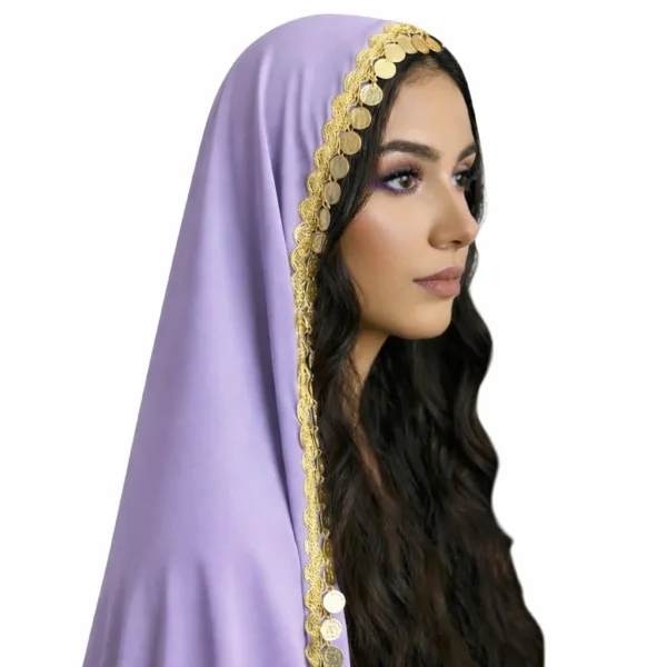 Cultural Bridal Tarha/Veil with Coins
