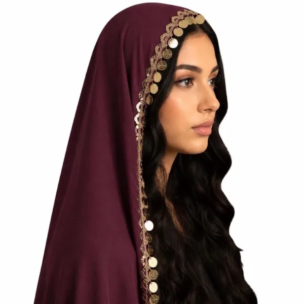 Cultural Bridal Tarha/Veil with Coins