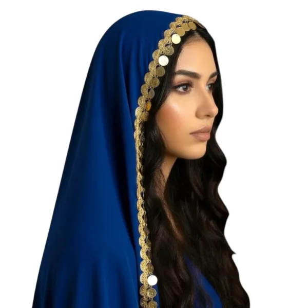 Cultural Bridal Tarha/Veil with Coins
