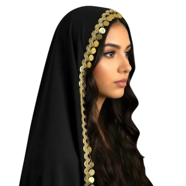 Cultural Bridal Tarha/Veil with Coins
