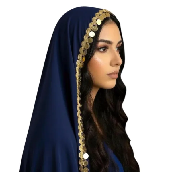 Cultural Bridal Tarha/Veil with Coins