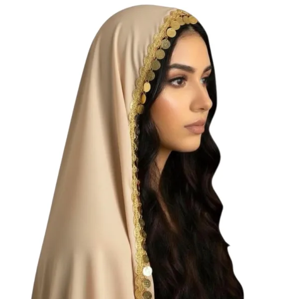 Cultural Bridal Tarha/Veil with Coins